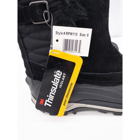 Ranger Waterproof Cardinal Lined Winter Duck Boots Thinsulate 6 Women's Black - Picture 7 of 7